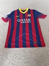 Nike Barcelona FCB 2013 2014 Xavi NUMBER 6 Football Shirt Men