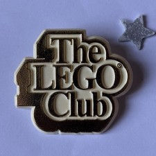 Legoland The Lego Club Gold Coloured Plastic Brooch Style Badge