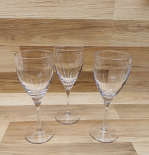 3 x Large Tall Clear Glass Red