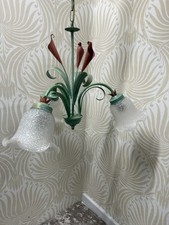 Vintage Toleware Pendant Light