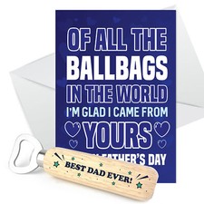 Funny Rude Fathers Day Card
