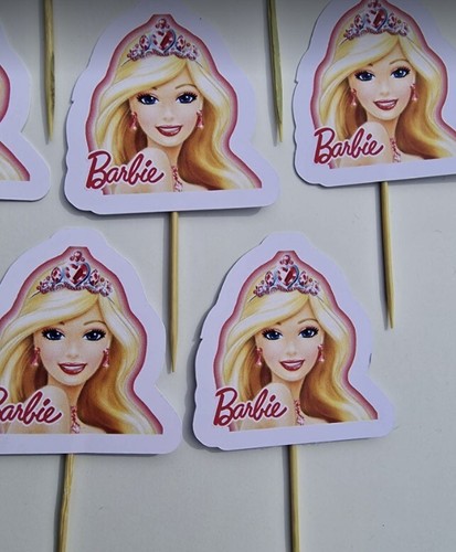 Barbie head cupcake - barbie,