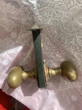 Victorian Heavy Brass Door Handles/Knobs
