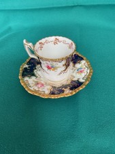 COALPORT SMALL CABINET CUP AND SAUCER