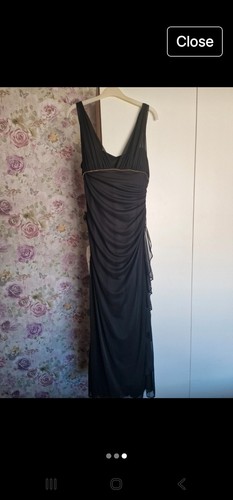 Black evening dress - black,