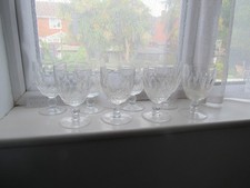 WATERFORD COLLEEN WATER GLASSES  ..x 8.. LARGE .. 5 1/4"....SIGNED.. FREE UK P&P