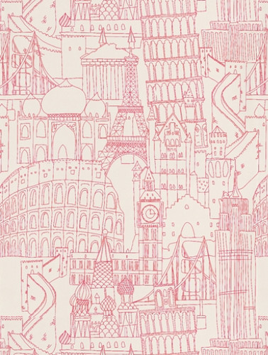 Globe trotter pink w0015 - globe,