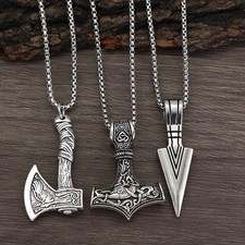 3Pcs Celtic Viking Axe Hammer
