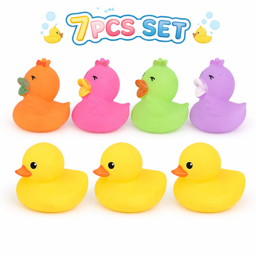 7pcs rubber duck - duck, bath