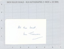 Ian thomson hand signed card - thomson,