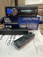 ALPINE CDA-9835 RARE 60 WATTS x 4! CD PLAYER w REMOTE