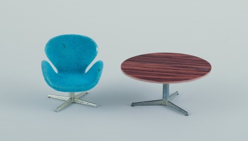 Miniatures the swan chair - miniatures,