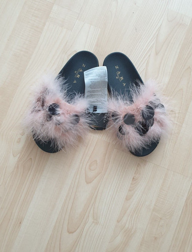 Zara embellished slides - zara,