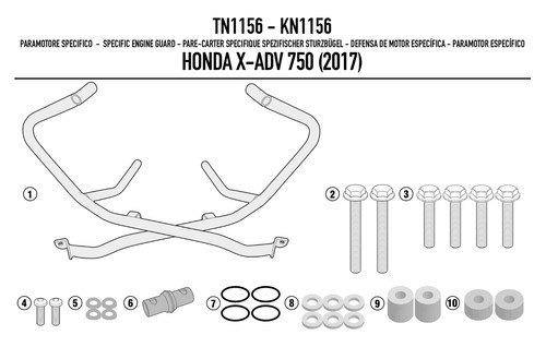 Kn1156 for tubular engine - for,