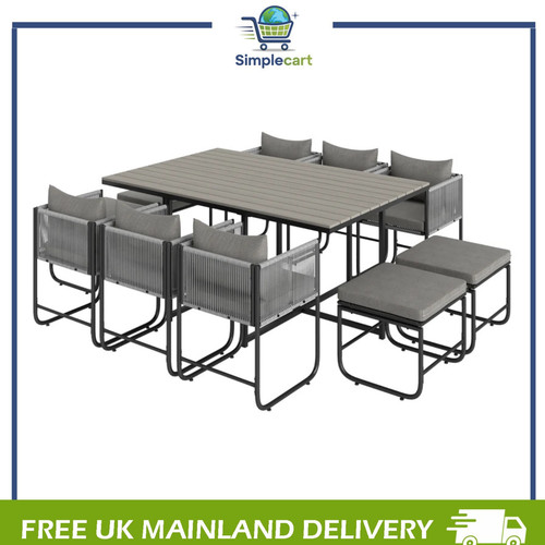 Rattan dining set - rattan, garden
