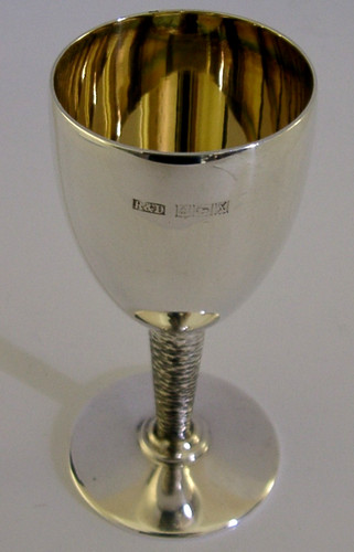 Retro sterling silver goblet - retro,