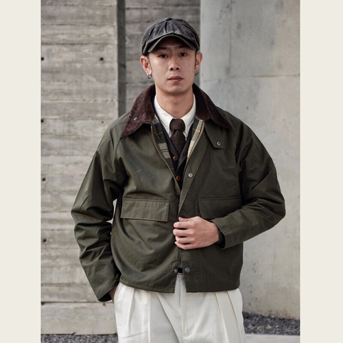 Retro classic wax jacket loose - classic,