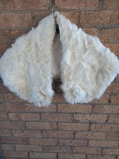 White Foux Fur , Shoulder Wrap