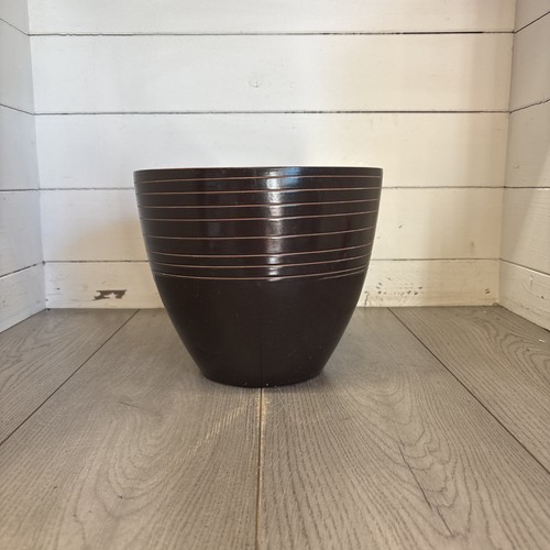 Large glazed terracotta pot - glazed,