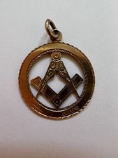 Vintage 9ct Rose Gold Masonic