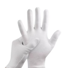 Black 100% Cotton Gloves –
