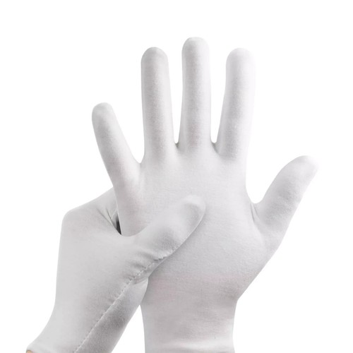 Black 100 cotton gloves - gloves, –