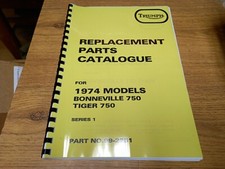 TRIUMPH TR7RV TIGER T140V BONNEVILLE PARTS BOOK MANUAL 1974 - TP46 99-2251