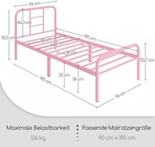 3ft Single Metal Bed Frame