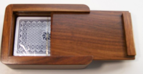 Hand crafted wanutcard case - hand,