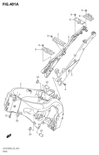 Suzuki genuine seat rail bolt - genuine,