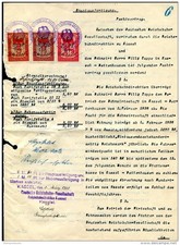 1928 Germany Deutsche Reichsbahn Stempelmarke Revenues Kassel Railway Document