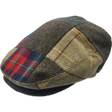Patchwork Flat Cap- Italy's 1800sDesign-Satin Lining-Fusion Of Tradition&comfort