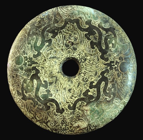Large chinese carved jade - chinese,