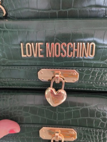 Forest green moschino - forest, faux