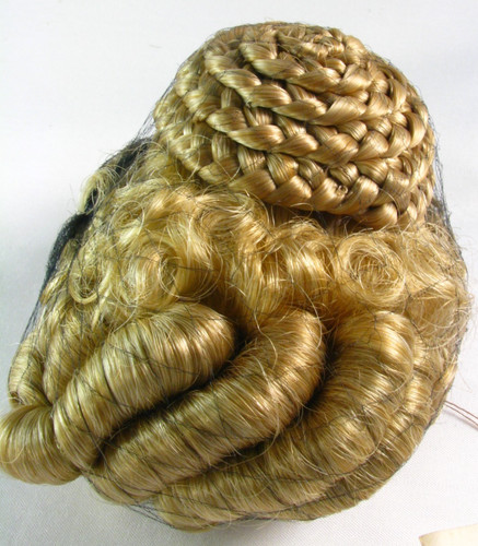 Doll wig blond ringlets with - blond,