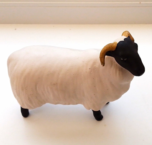 Beswick sheep ram ceramic - beswick,