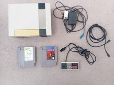 Original Nintendo NES Console & Game Bundle Gremlins 2 & Kick Off
