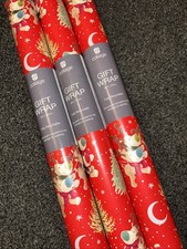 3 Rolls Of Boofle Red Sleigh