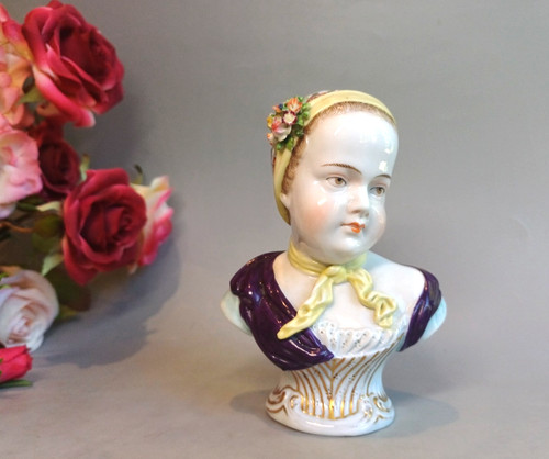 Antique vienna girl figurine - antique,