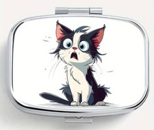 NOVELTY STUNNED CAT PILL POT