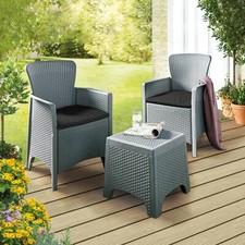 3pc rattan garden furniture - 3pc,