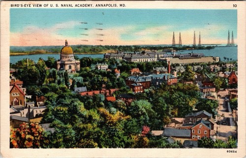 Naval academy postcard - us,