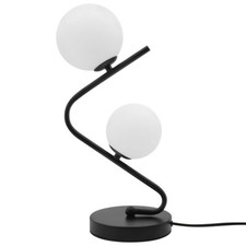 Retro Black Twin Frosted Glass