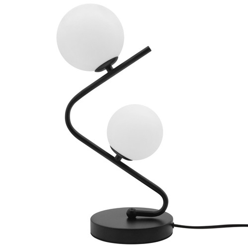 Retro black twin frosted glass - black,