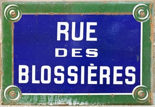 Big old blue french enamel - old,