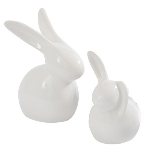 Pair rabbits black - pair, white