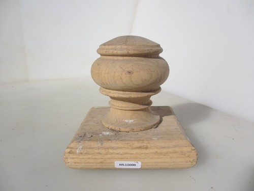 Retro wooden finial top end - finial,