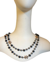 Vintage Chanel sautoir grey