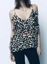 NEW Zara Black White Animal