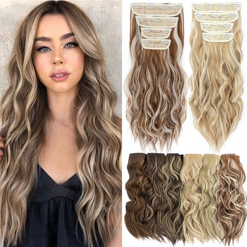 Long clip hair - clip, in